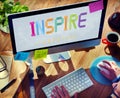 Inspire Hopeful Believe Aspiration Vision Innovate Concept Royalty Free Stock Photo