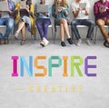 Inspire Hopeful Believe Aspiration Vision Innovate Concept Royalty Free Stock Photo