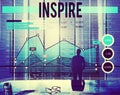 Inspire Inspiration Aspiration Gola Target Concept Royalty Free Stock Photo