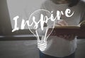 Inspire Inspiration Motivation Creative Creativity Concept Royalty Free Stock Photo