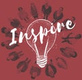 Inspire Inspiration Motivation Creative Creativity Concept Royalty Free Stock Photo