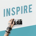 Inspire inspiration positivity word concept