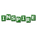 Inspire lettering icon