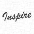 Inspire lettering icon