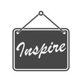 Inspire lettering icon