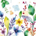 Inspire Your Business with Vibrant Watercolor Herb Patterns A Collection of Creative Fresh and Abstract Designs for Royalty Free Stock Photo