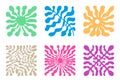 Inspired Matisse abstract figures vector. Plant branch. Floral Matisse elements set in contemporary, minimalist style