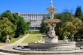 Fountain of the Tritons in Campo del Moro park, Madrid, Spain Royalty Free Stock Photo