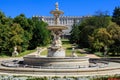 Fountain of the Tritons, Campo del Moro park, Madrid, Spain Royalty Free Stock Photo