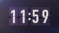 Retro Time Flipclock Shows 11: 59