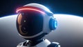 An Inspiring Image Of A Robot With A Glowing Helmet And A Glowing Eye AI Generative Royalty Free Stock Photo