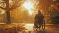 Inspiring journey triumph of wheelchair user overcoming adversity with resilience