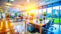 Inspiring Modern Office Space A Blurred Background for Banners Posters and Websites
