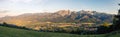 Inspiring Mountains Landscape Panorama, beautiful summer in Tatras, Poland Royalty Free Stock Photo