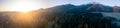 Inspiring Mountains Landscape Panorama, beautiful sunrise in Tatras Royalty Free Stock Photo