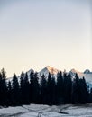 Mountains landscape, sunset in Tatras, Slovakia Royalty Free Stock Photo