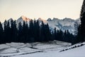 Mountains landscape, sunset in Tatras Royalty Free Stock Photo