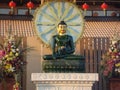 A Beautiful Green Jade Buddha Statue