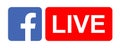 facebook live stream logo vector icon Royalty Free Stock Photo