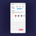 Insta profile Interface. Social media personal screen, mobile application interface elements. Vector Insta inspired UI