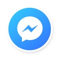 Facebook Messenger Logo Royalty Free Stock Photo