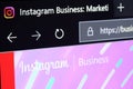 Instagram business main page