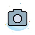 Instagram, Camera, Image Abstract Flat Color Icon Template