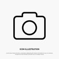 Instagram, Camera, Image Line Icon Vector