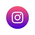 Instagram colorful vector Icon design for website and mobile