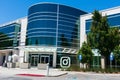 Instagram corporate headquarters building in Silicon Valley. Instagram is a social networking service owned by Facebook - Menlo Royalty Free Stock Photo