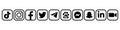 Instagram, Facebook, TikTok, Zoom, Twitter, Snapchat, Telegram, Messenger, Linkedin - popular social media, messaging and internet