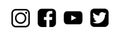 Instagram Facebook Youtube Twitter - popular social media, video platform, internet services. Kyiv, Ukraine - April 18, 2020