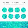 Instagram Highlight covers vector Royalty Free Stock Photo