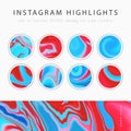 Instagram Highlight covers vector Royalty Free Stock Photo