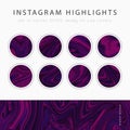 Instagram Highlight covers vector Royalty Free Stock Photo