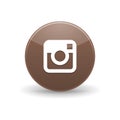 Instagram icon, simple style