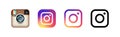 Instagram. Instragram social media set of icons. Popular inastagram logo 2020. Editorial vector illustration. Vinnitsa, Ukraine -