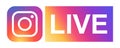 instagram live logo vector icon