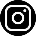 Instagram logo. Insta Realistic social media icon logotype on a transparent background