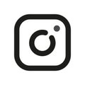 Instagram logo. Simple line icons for web