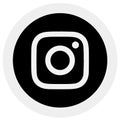 Instagram logo with vector Ai file rounded Black & White