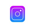 Instagram logo vector with blue purple colour