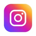 Rounded Instagram logo for web and print Royalty Free Stock Photo