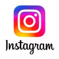 Instagram new logo Royalty Free Stock Photo