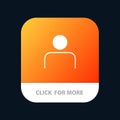 Instagram, People, Profile, Sets, User Mobile App Button. Android and IOS Glyph Version Royalty Free Stock Photo
