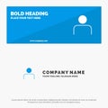 Instagram, People, Profile, Sets, User SOlid Icon Website Banner and Business Logo Template
