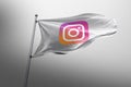 Instagram photorealistic flag editorial