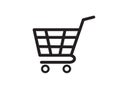 Shopping cart icon isolated on white background. Add to cart icon. Flat design. Vector Royalty Free Stock Photo