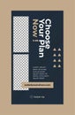 Instagram Stories Template Royalty Free Stock Photo