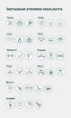 Instagram stories hightlight icons